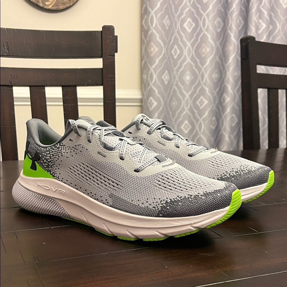 Under Armour UA HOVR Turbulence 2 Shoes Sneakers new gray green Mens Size 13